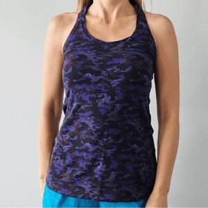 lululemon athletica Camouflage Sports Bra in Purple and Black